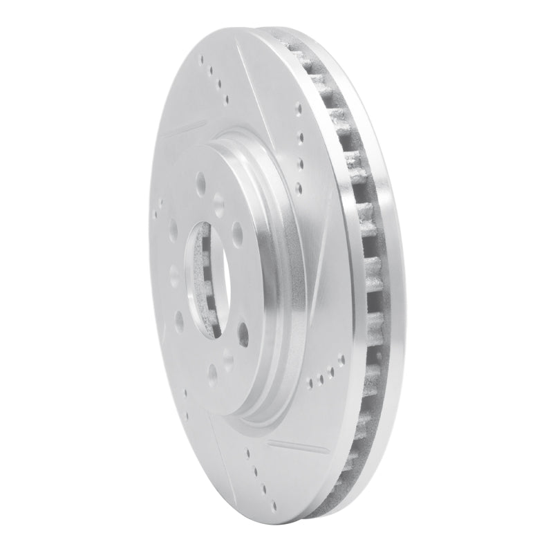 R1 06-09 Buick TERRAZA Front Right Drilled & Slotted Silver Brake Rotor