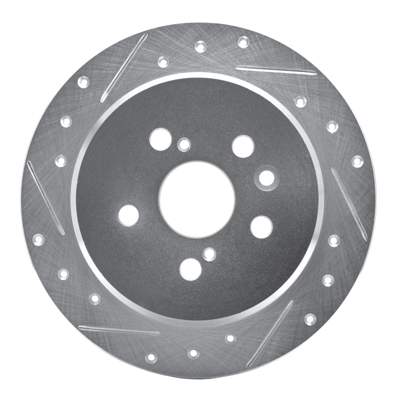 DFC 88-91 Toyota Celica Rear Left Drilled & Slotted Silver Brake Rotor