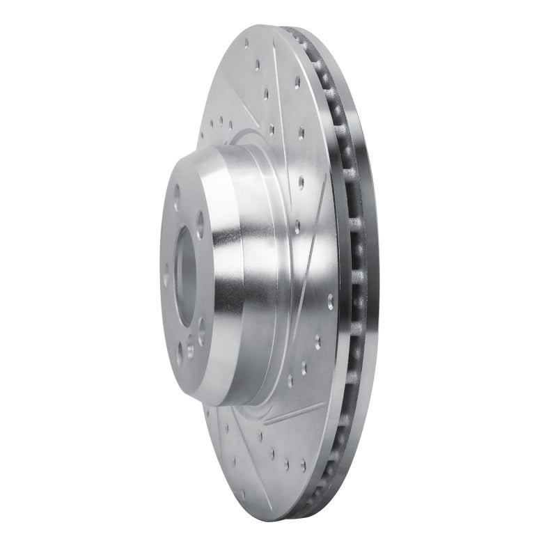 R1 18-25 BMW 430I Gran Coupe Front Right Drilled & Slotted Silver Brake Rotor