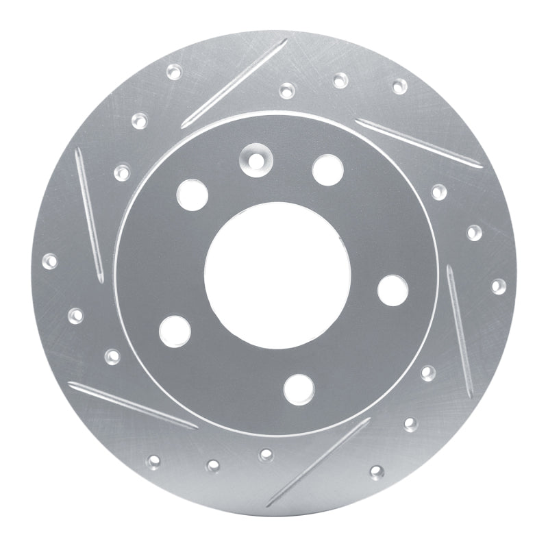 R1 20-25 Buick Encore GX Rear Left Drilled & Slotted Silver Brake Rotor