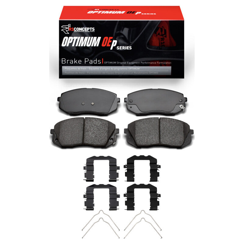 R1 2015-2023 Hyundai Sonata Front R1 Optimum OE Pads & Hardware Kit