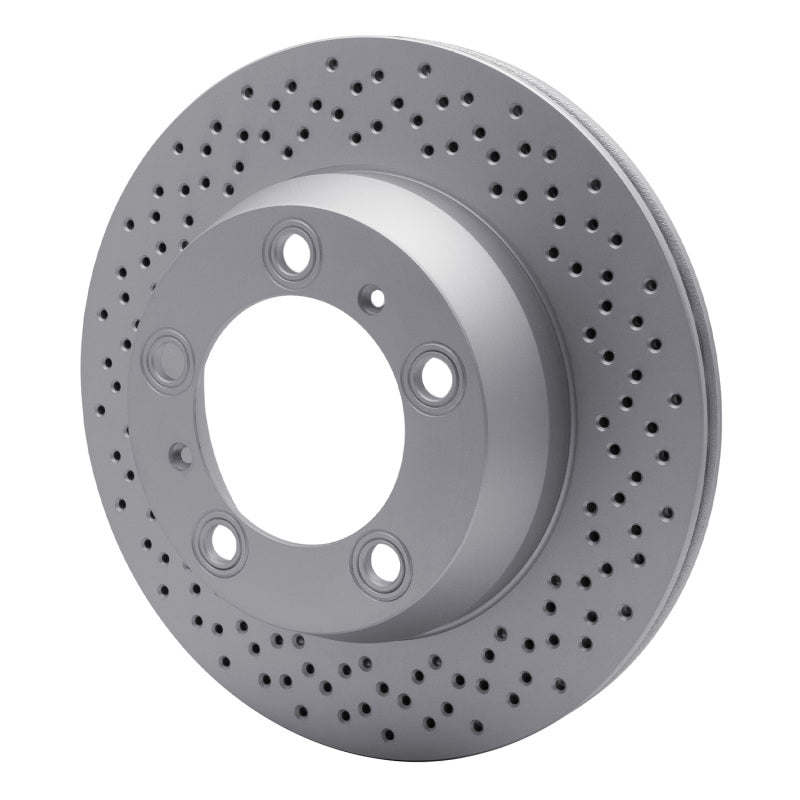 R1 05-23 Porsche Boxster Rear Drilled GeoSPEC Coated Rotor