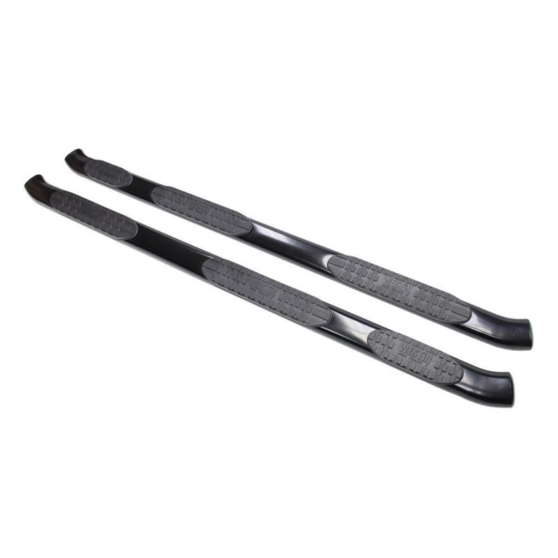 Westin 07-13 Chevy Silv 1500 Extended Cab (8 ft Bed) PRO TRAXX 5 WTW Oval Nerf Step Bars - Blk