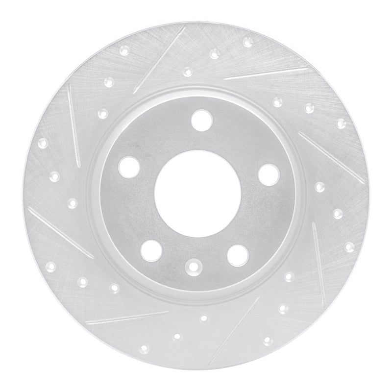 DFC 08-15 Audi TT Rear Left Drilled & Slotted Silver Brake Rotor