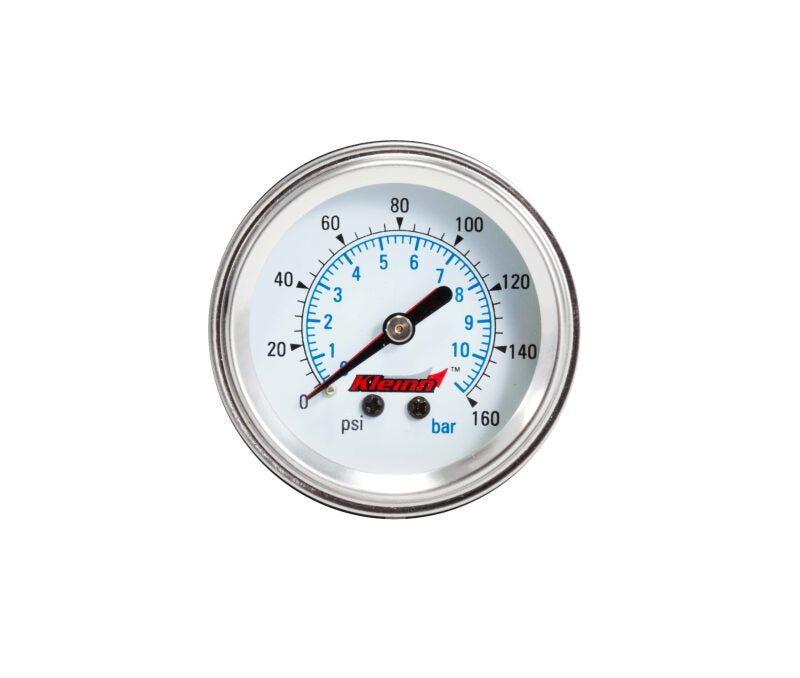 Kleinn Panel Mount/ Illuminated/ 160 PSI Single Needle Air Pressure Gauge