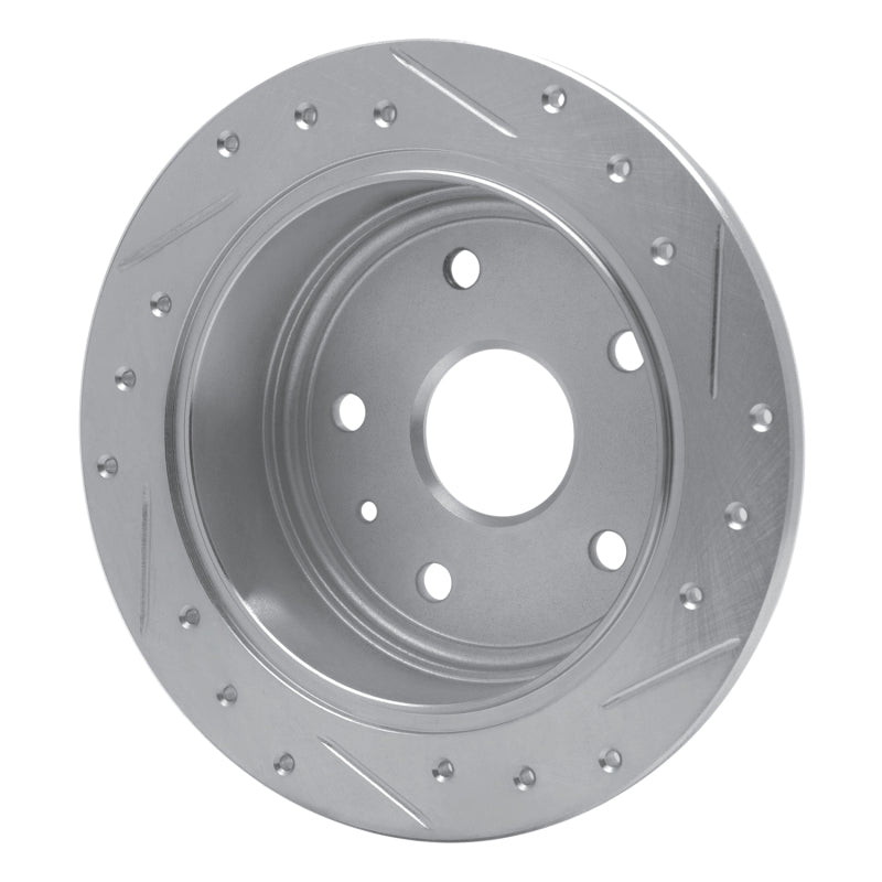 DFC 99-02 Daewoo Leganza Rear Left Drilled & Slotted Silver Brake Rotor