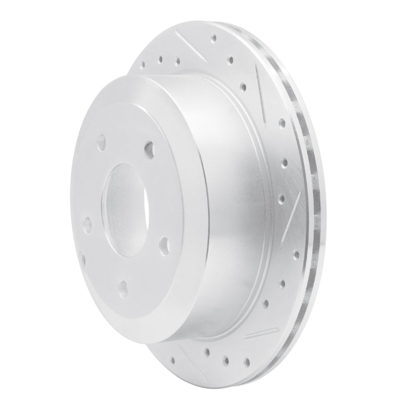 R1 05-06 Pontiac GTO Rear Right Drilled & Slotted Silver Brake Rotor