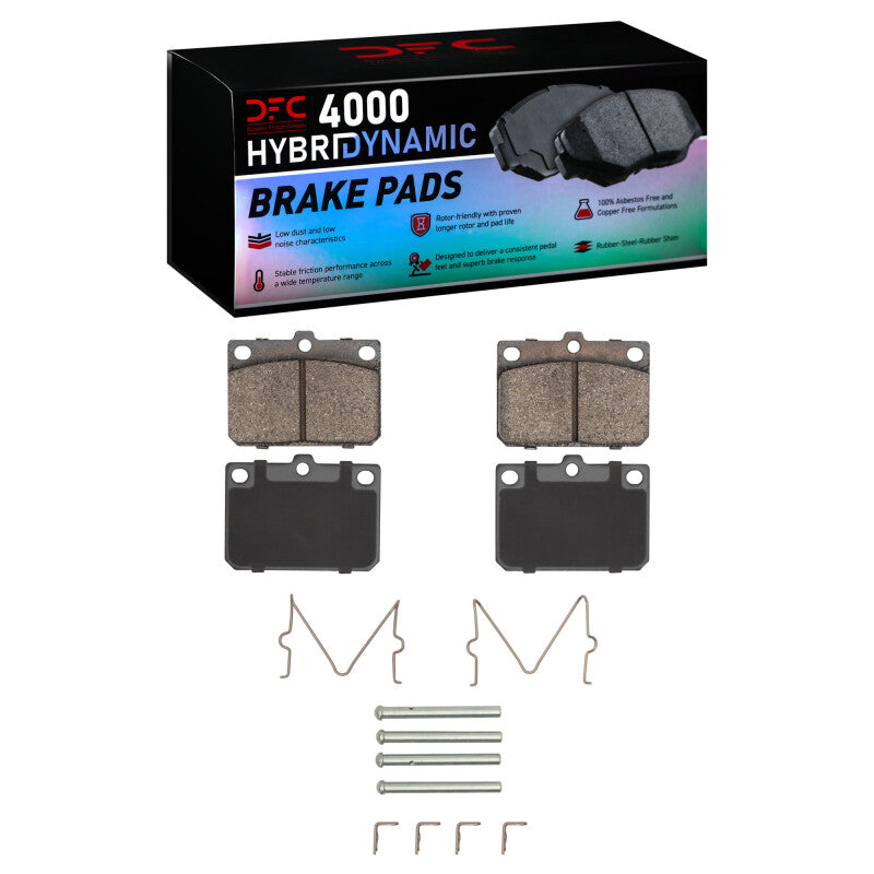 DFC 72-78 Mazda Mizer Front 4000 HybriDynamic Brake Pads and Hardware Kit