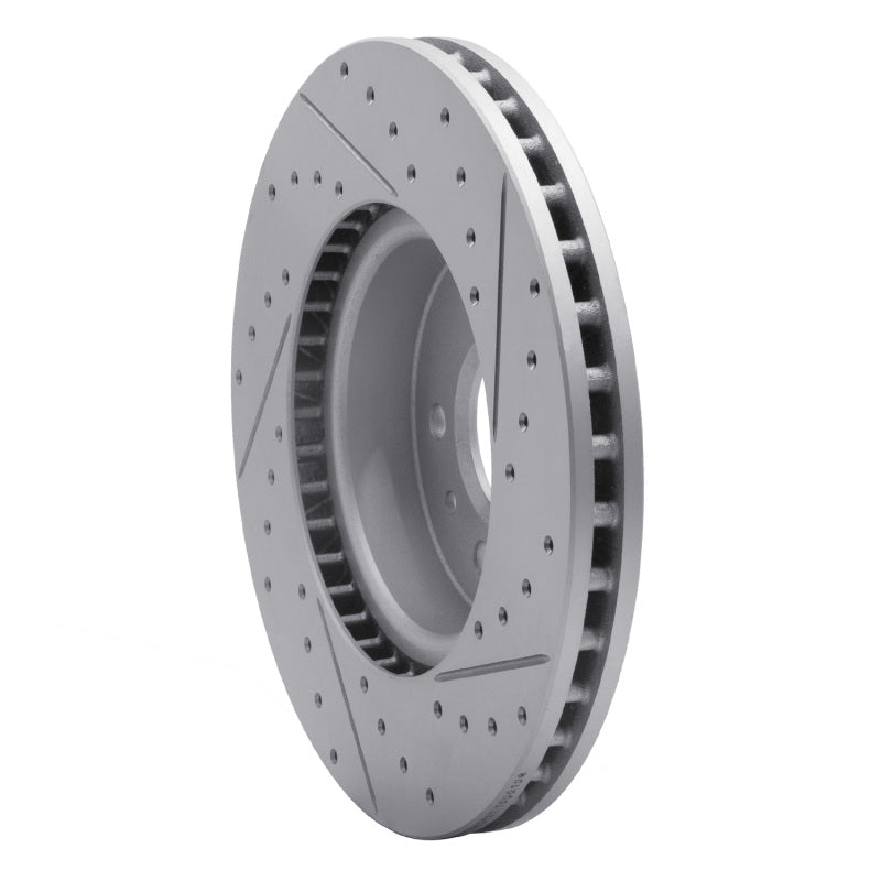 R1 13-25 Cadillac Ct4 Front Left Drilled & Slotted Geo-Carbon Rotor