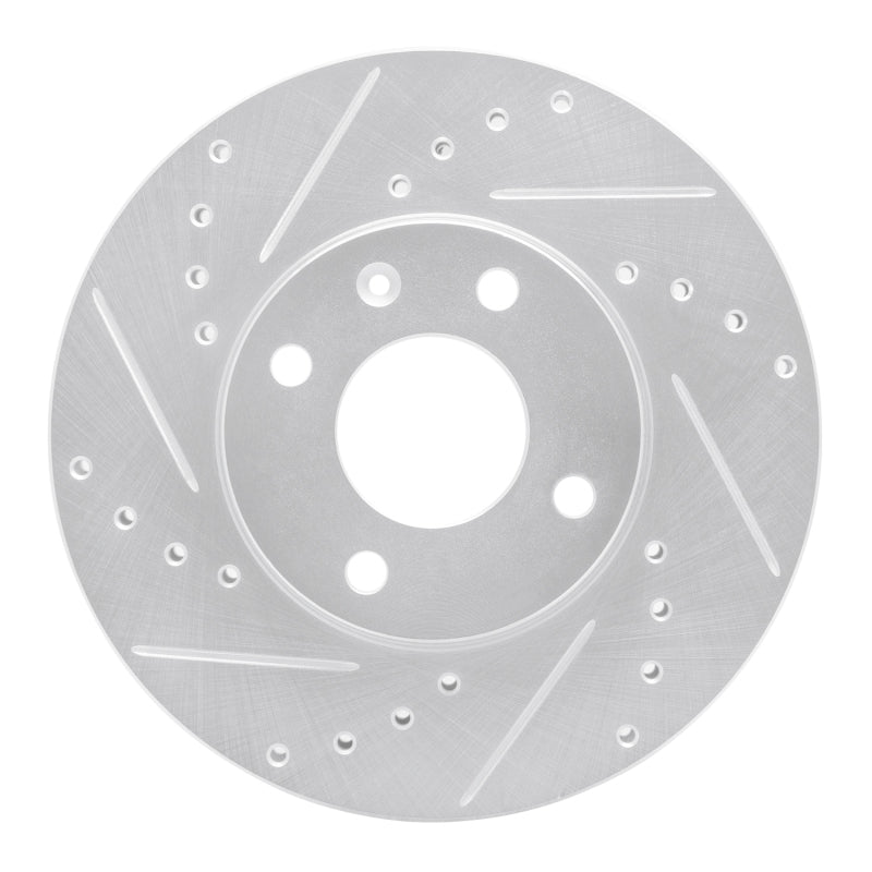 DFC 16-22 Chevrolet Spark (USA/Canada) Front Left Drilled & Slotted Silver Brake Rotor