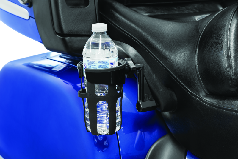 Kuryakyn Reflex Drink Holder 01-17 GL1800 Passenger Mount Black