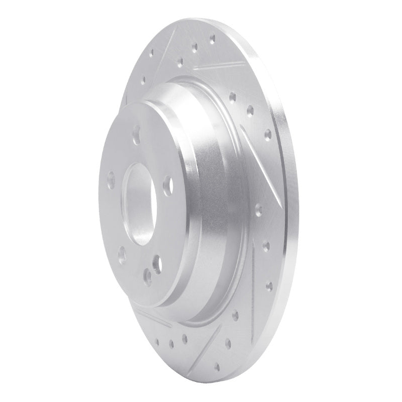 R1 16-23 Mercedes-Benz Viano (Mexico) Rear Left Drilled & Slotted Silver Brake Rotor