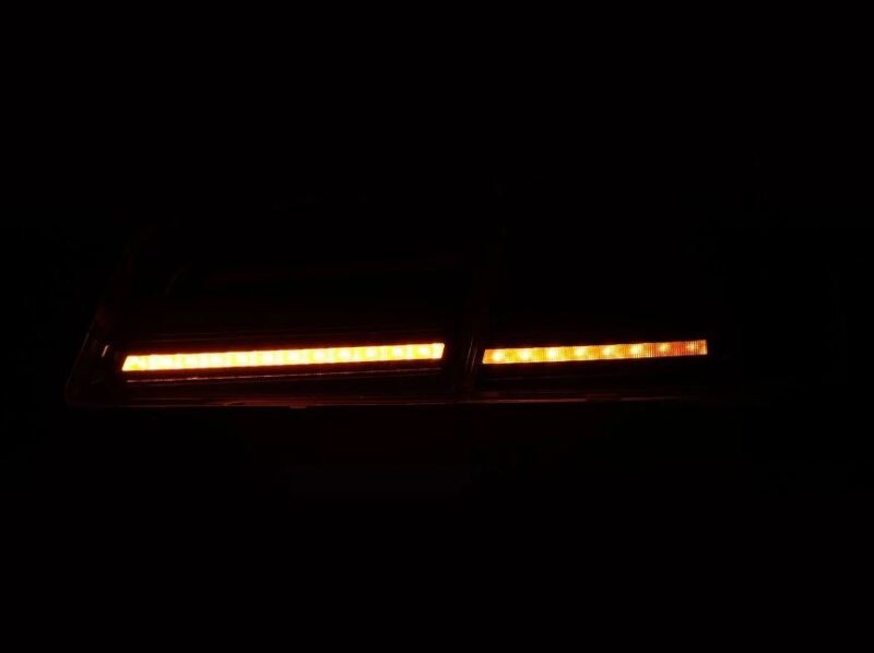 AlphaRex 12-21 Tesla Model S LUXX-Series LED Tail Lights - Black/Red (US Models Only)