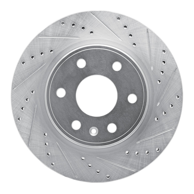 DFC 07-17 Buick Enclave Front Right Drilled & Slotted Silver Brake Rotor