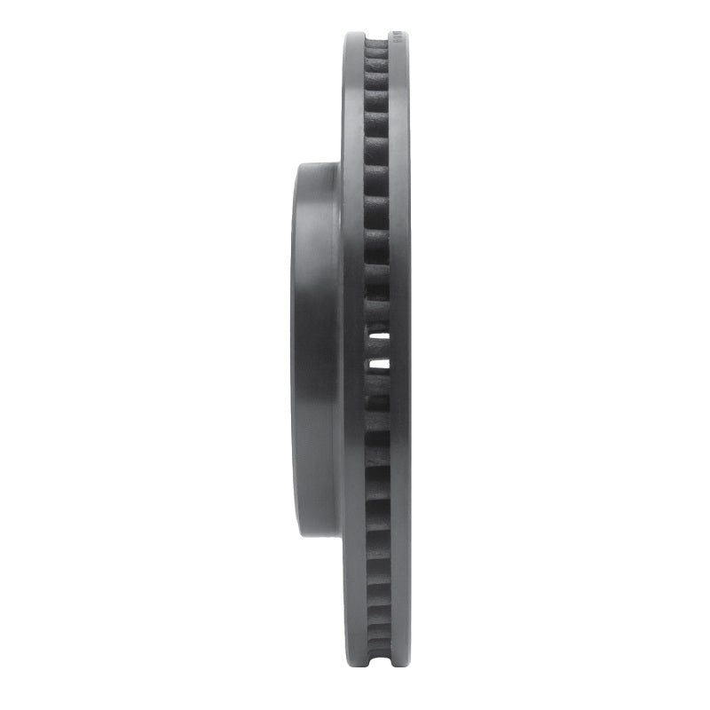 R1 06-10 Ford Explorer Front Left Drilled & Slotted Black Brake Rotor
