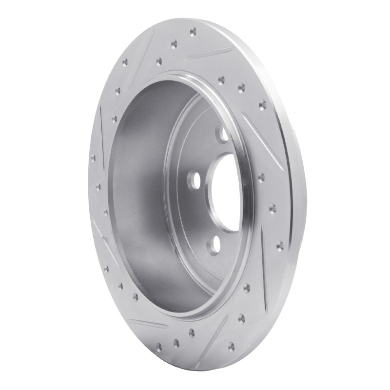 DFC 07-12 Dodge Nitro Rear Left Drilled & Slotted Silver Brake Rotor