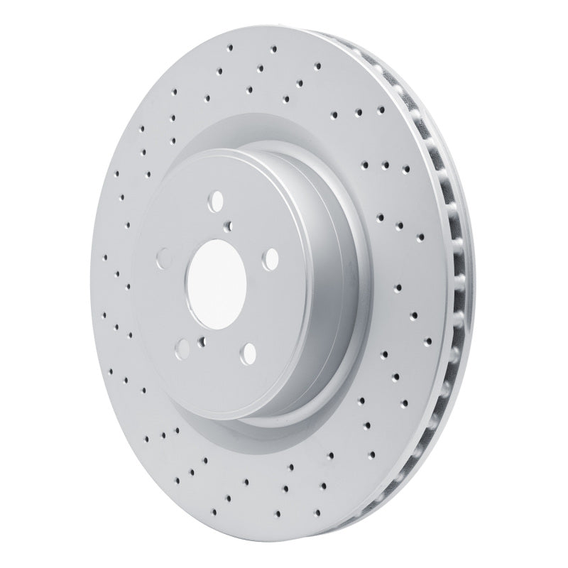 R1 08-14 Lexus IS F Front Drilled Carbon Alloy GeoMET Rotor