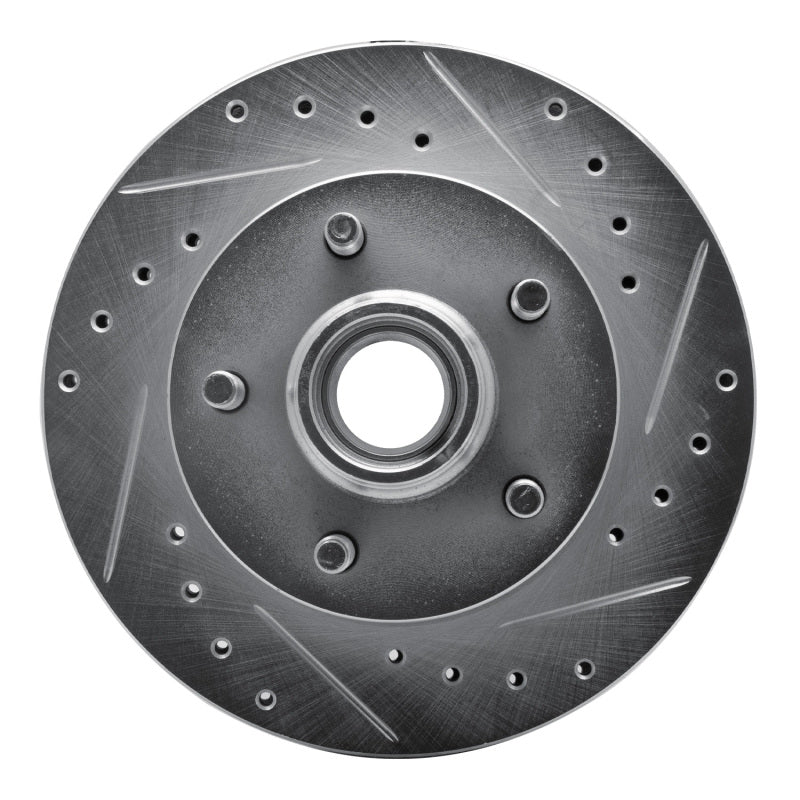 DFC 04-08 Ford F-150 RWD Front Right Drilled & Slotted Silver Brake Rotor