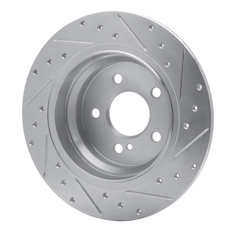R1 03-16 Mercedes-Benz E200 (Latin America) Rear Left Drilled & Slotted Silver Brake Rotor