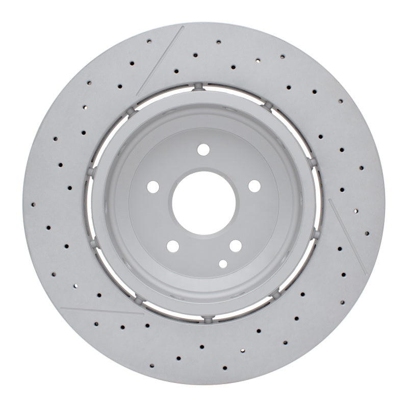 R1 06-11 Mercedes-Benz SLK55 AMG Front Drilled & Slotted Carbon Alloy GeoMET Rotor