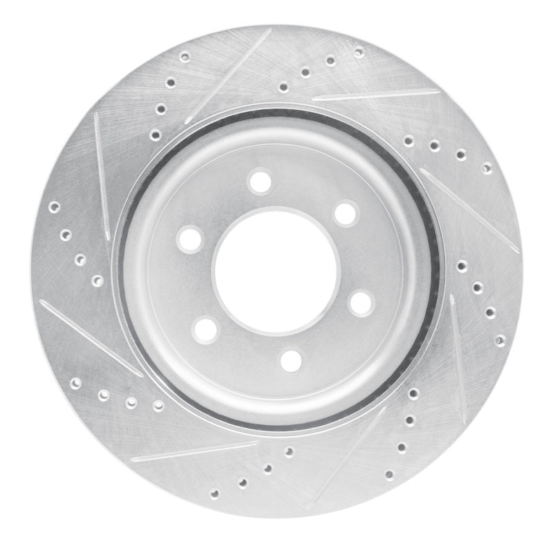 DFC 21-25 Ford F-150 RWD Front Right Drilled & Slotted Silver Brake Rotor