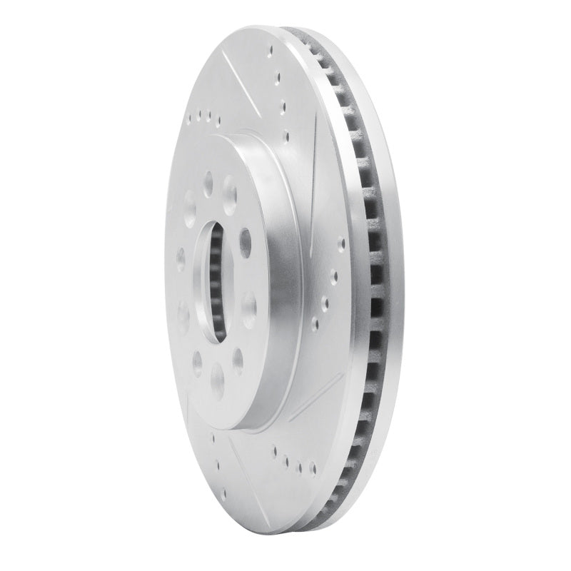 R1 04-07 Ford Freestar Front Right Drilled & Slotted Silver Brake Rotor