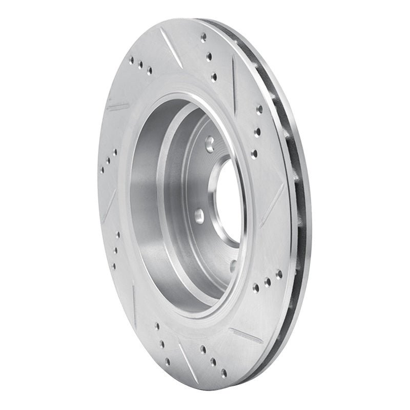 R1 95-99 BMW M3 E36 Right Rear Drilled & Slotted Silver Brake Rotor