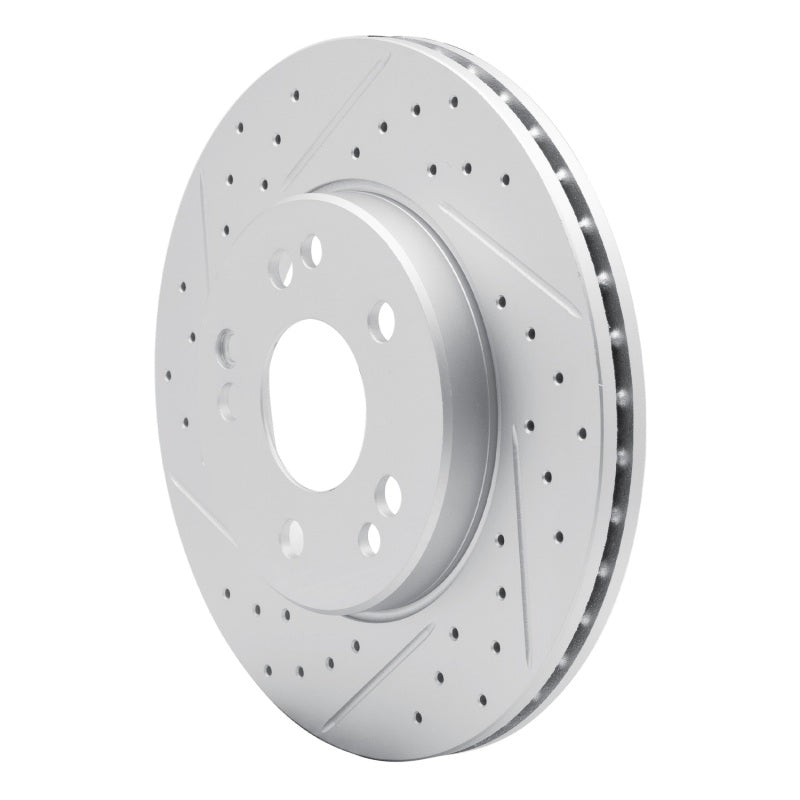 R1 84-95 Mercedes-Benz 300TE Front Left Drilled & Slotted Geo-Carbon Rotor