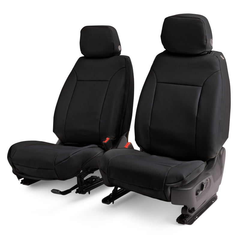 Covercraft 19-24 Chevrolet Silverado Leatherette PrecisionFit Custom Second Row Seat Covers - Black