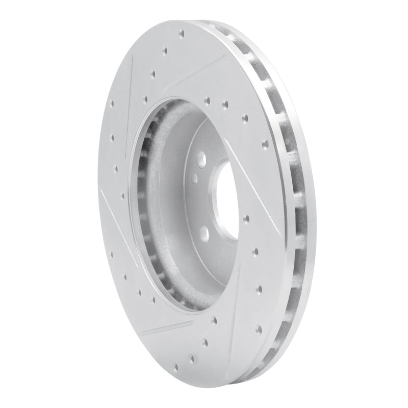R1 16-23 Mercedes-Benz Metris Front Right Drilled & Slotted Silver Brake Rotor