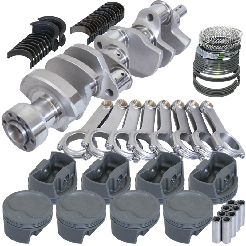 Eagle Chevy LT1 350 1Pc 3.750in Crank 5.700in H-Beam -16cc Inv Dome 4.060in Piston Rotating Assembly