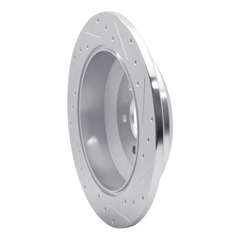 R1 09-10 Kia BORREGO Rear Left Drilled & Slotted Silver Brake Rotor