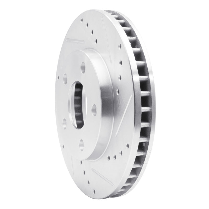 R1 90-97 Buick Riviera Front Right Drilled & Slotted Silver Brake Rotor