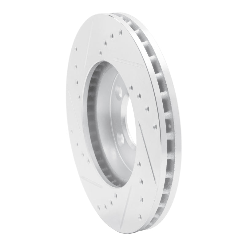 R1 91-00 Ford Windstar Front Right Drilled & Slotted Silver Brake Rotor