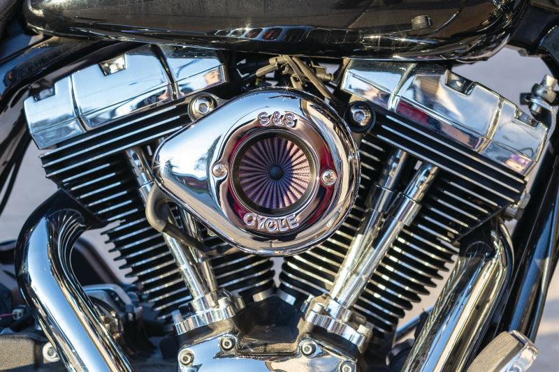 S&S Cycle 08-16 Touring/16-17 Softail Models Stealth Air Stinger Kit w/ Chrome Teardrop