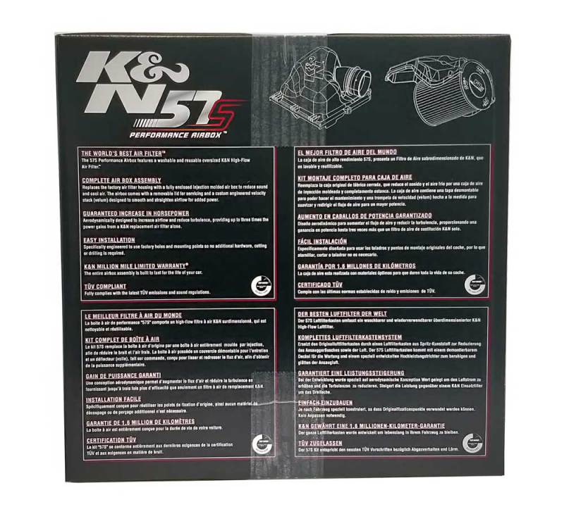 K&N Performance Intake Kit for 03-11 Audi, Seat, Skoda, VW 1.4L - 2.0L