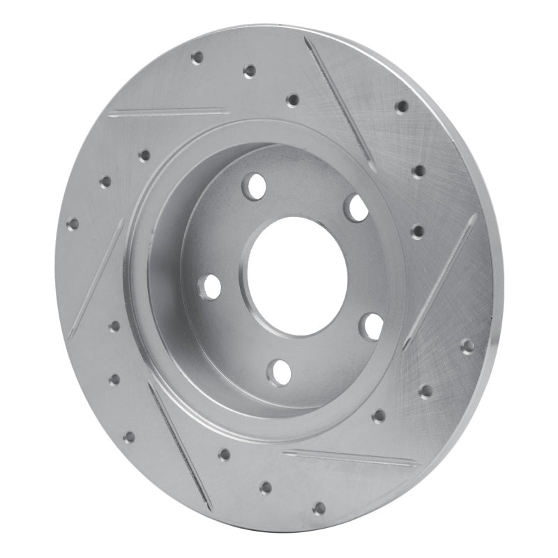 DFC 04-12 Chevrolet HHR Rear Left Drilled & Slotted Silver Brake Rotor