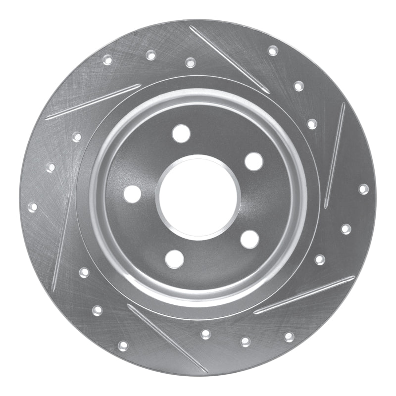 DFC 04-13 Volvo C70/S40/V50/C30 Rear Left Drilled & Slotted Silver Brake Rotor