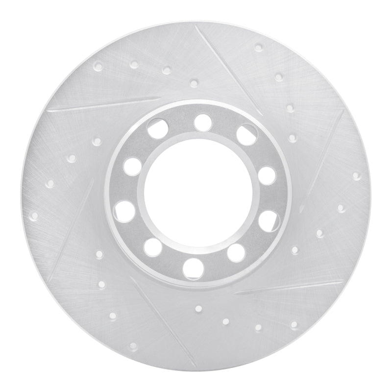 DFC 68-76 Mercedes-Benz 250C Front Right Drilled & Slotted Silver Brake Rotor