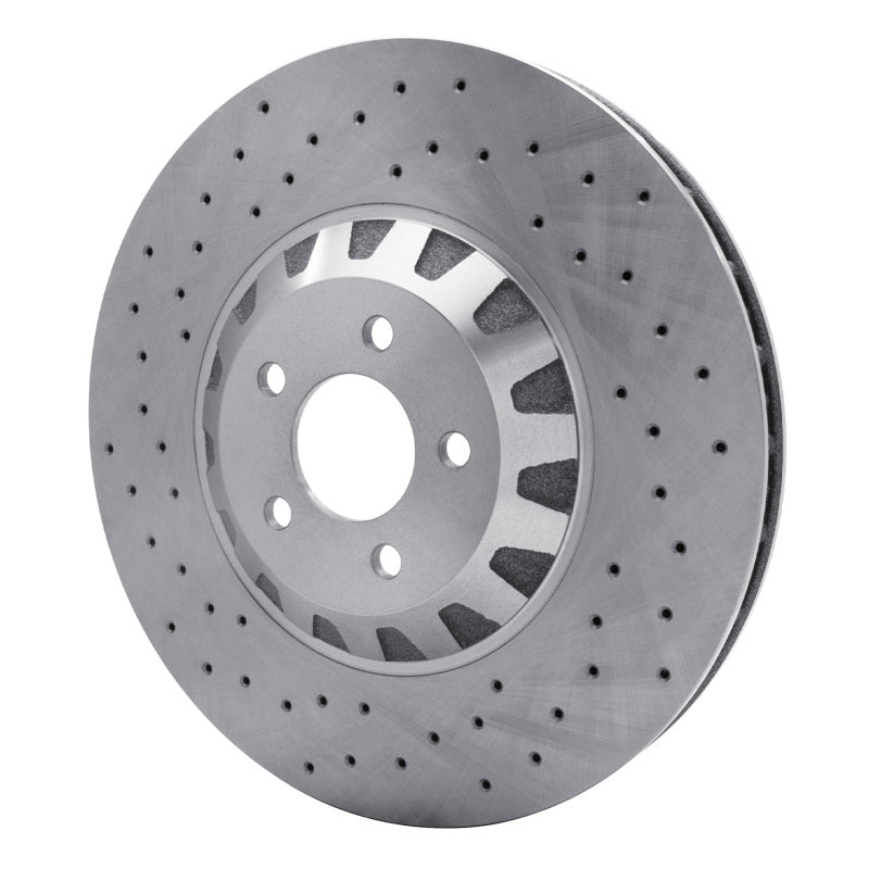 R1 2016-2018 Ford Mustang Right Front Brake Rotor - Drilled