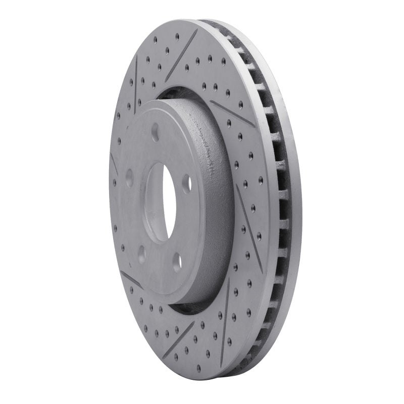 R1 11-22 Dodge Durango Front Left Drilled & Slotted Geo-Carbon Rotor