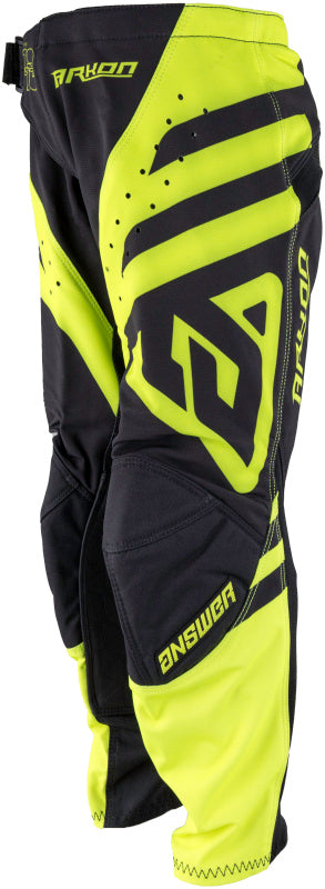 Answer 25 Arkon Nitrus Pants Black/Hyper Acid Youth Size - 24