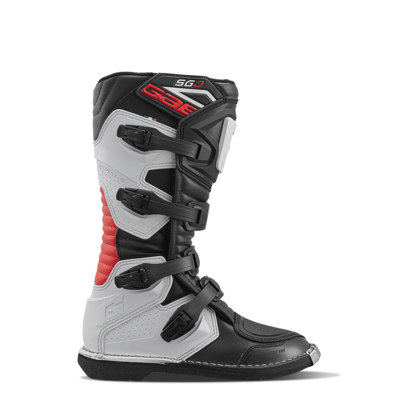 Gaerne SGJ Boot Black/White/Red Size Youth - 7