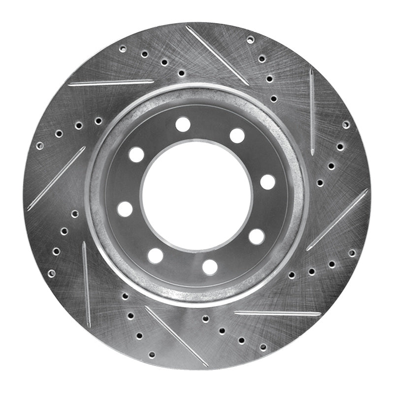 DFC 09-25 Dodge Ram 2500 Front Left Drilled & Slotted Silver Brake Rotor