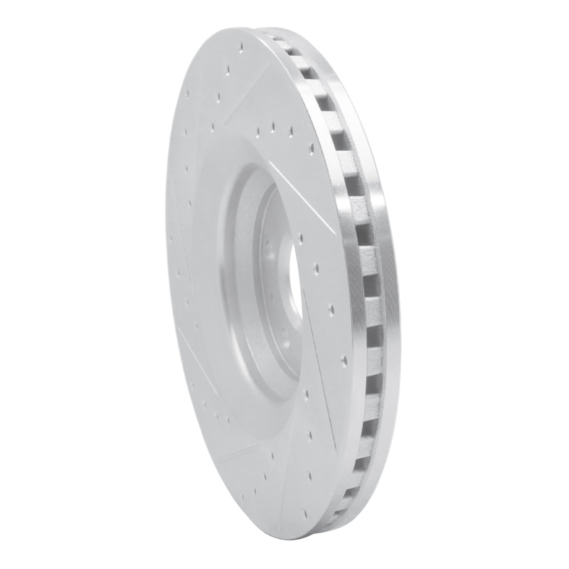 DFC 08-11 Audi TTS Quattro Front Right Drilled & Slotted Silver Brake Rotor