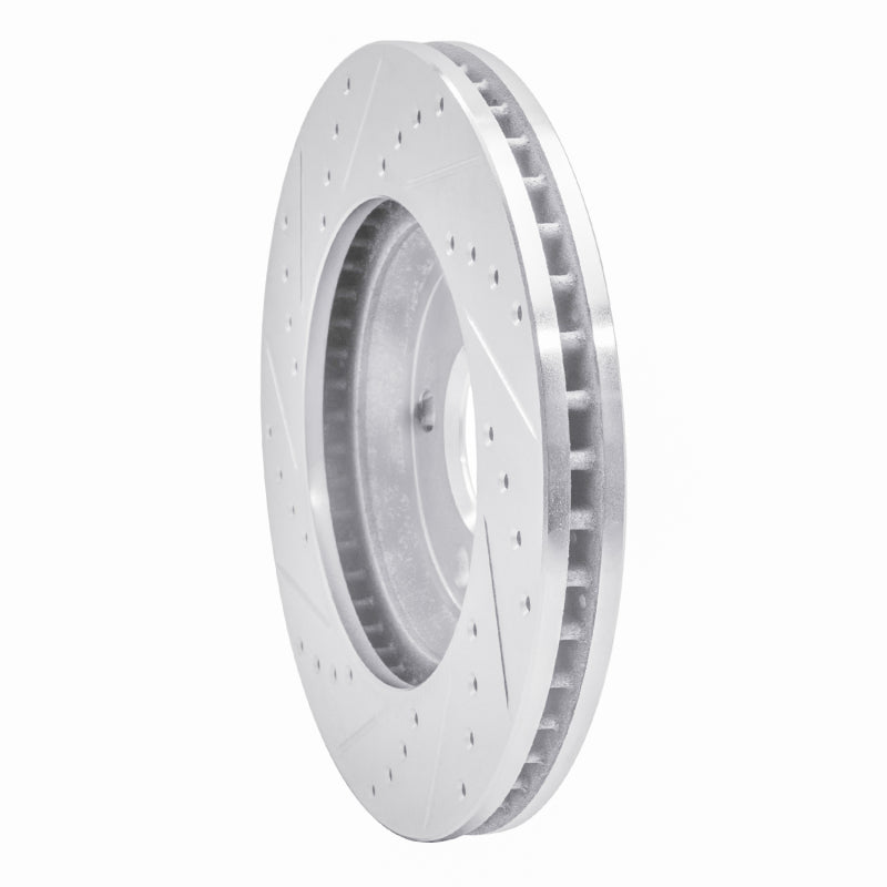R1 05-05 Buick Park Avenue Front Right Drilled & Slotted Silver Brake Rotor