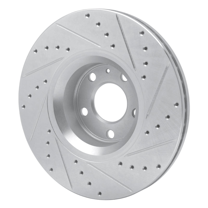 DFC 05-11 Audi A6 Quattro Front Left Drilled & Slotted Silver Brake Rotor