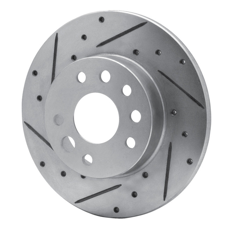 DFC 82-82 Buick Skyhawk Front Left Drilled & Slotted Silver Brake Rotor