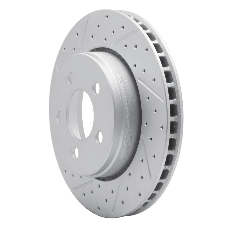 R1 07-12 Dodge Nitro Front Left Drilled & Slotted Geo-Carbon Rotor