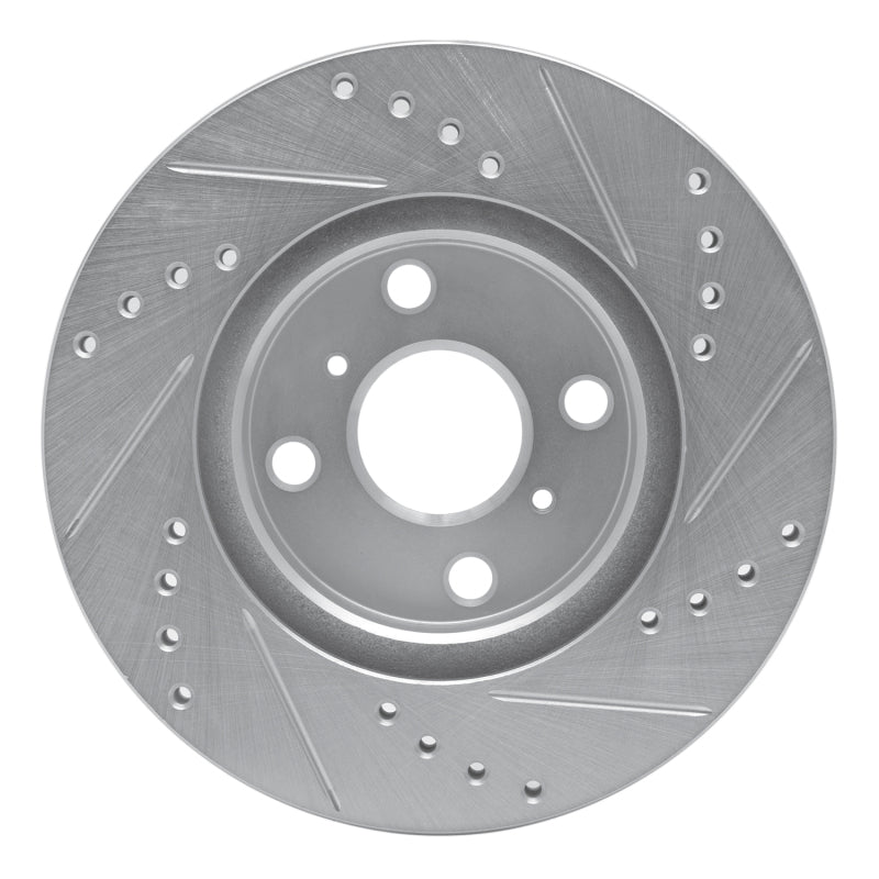 DFC 00-05 Toyota MR2 Spyder Front Left Drilled & Slotted Silver Brake Rotor